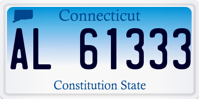 CT license plate AL61333
