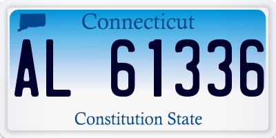 CT license plate AL61336