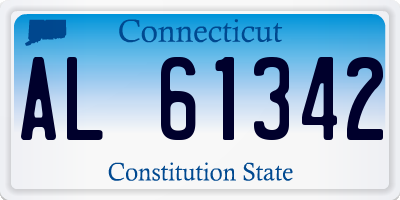 CT license plate AL61342