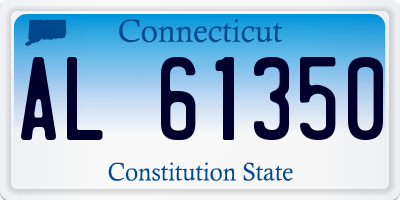 CT license plate AL61350
