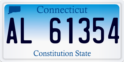 CT license plate AL61354