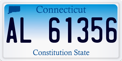 CT license plate AL61356