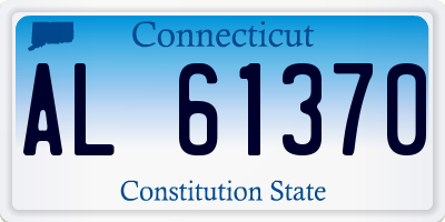 CT license plate AL61370