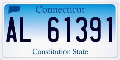 CT license plate AL61391