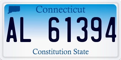 CT license plate AL61394
