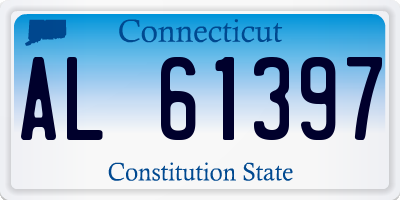 CT license plate AL61397