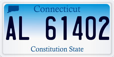 CT license plate AL61402