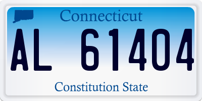 CT license plate AL61404
