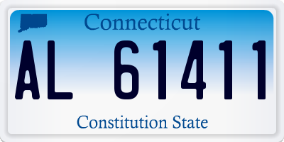 CT license plate AL61411
