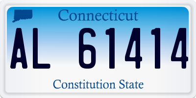 CT license plate AL61414