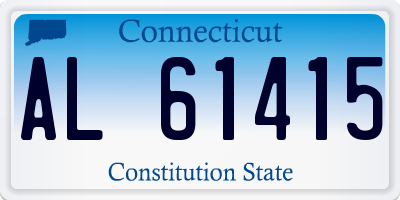 CT license plate AL61415
