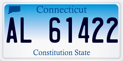 CT license plate AL61422