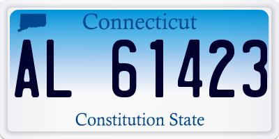 CT license plate AL61423
