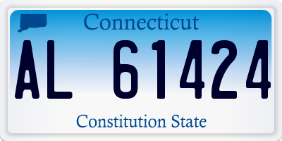 CT license plate AL61424