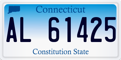CT license plate AL61425