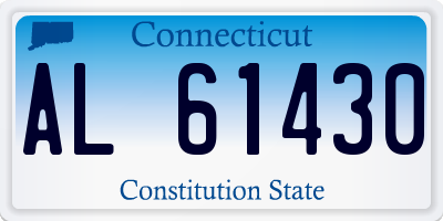 CT license plate AL61430