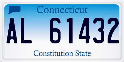 CT license plate AL61432
