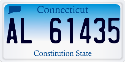 CT license plate AL61435