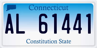 CT license plate AL61441