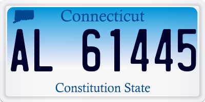 CT license plate AL61445