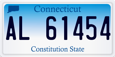 CT license plate AL61454