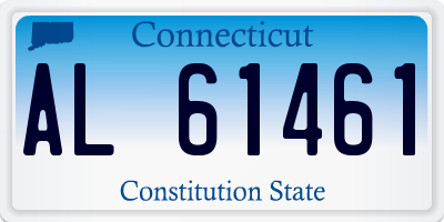 CT license plate AL61461