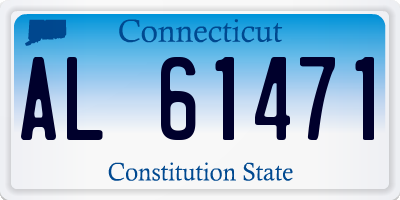 CT license plate AL61471