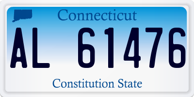 CT license plate AL61476