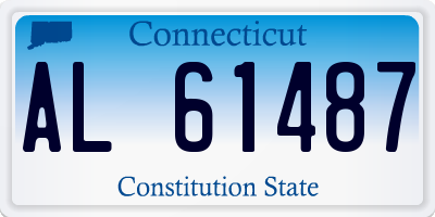 CT license plate AL61487