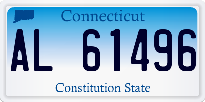 CT license plate AL61496