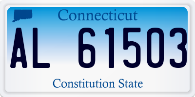 CT license plate AL61503