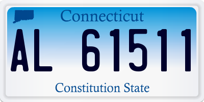 CT license plate AL61511