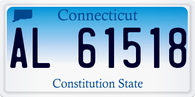 CT license plate AL61518