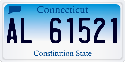 CT license plate AL61521