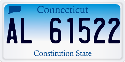 CT license plate AL61522