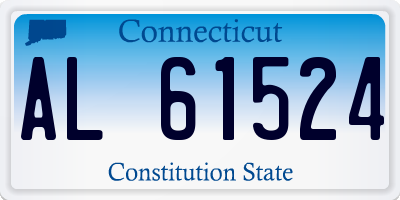 CT license plate AL61524