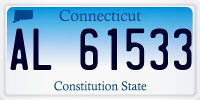 CT license plate AL61533