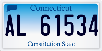 CT license plate AL61534