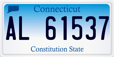 CT license plate AL61537