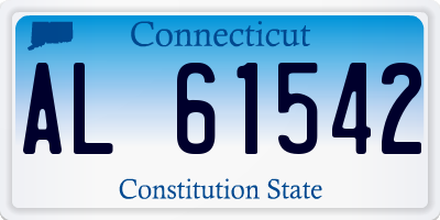 CT license plate AL61542