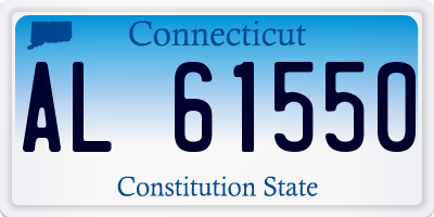 CT license plate AL61550