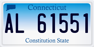 CT license plate AL61551