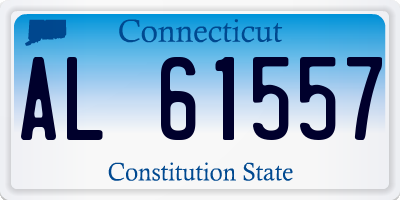 CT license plate AL61557