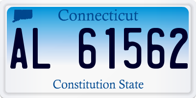 CT license plate AL61562