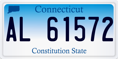 CT license plate AL61572