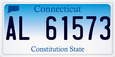 CT license plate AL61573