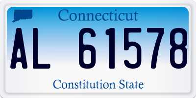 CT license plate AL61578