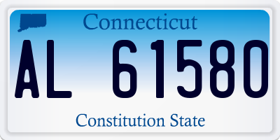 CT license plate AL61580