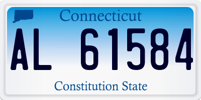 CT license plate AL61584