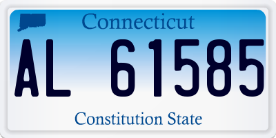 CT license plate AL61585